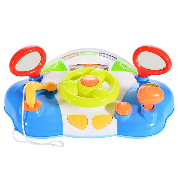 steering wheel toy with screen