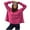 Hot Pink, variant on Women's Cowl Neck Hoodies, Casual Long Sleeve Loose Pullover Tops Drawstring Hooded Sweatshirt Khaki S