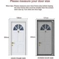 thumbnail image 2 of Reinforced Cat Screen Door Heavy Duty Pet-Proof Screen with Zipper White Prevents Pets from Running Out, 2 of 5