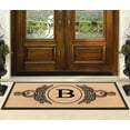 thumbnail image 6 of A1HC 30"x60" Natural Coir & Rubber Floral Monogrammed Door Mat, Thick Durable Heavy Duty Welcome Mat for Front Door, 6 of 7