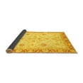 thumbnail image 2 of Ahgly Company Indoor Square Oriental Yellow Modern Area Rugs, 4' Square, 2 of 4