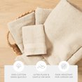 thumbnail image 6 of 6-Pack Bathroom Essentials Bath Towel Set in Ivory - Soft and Absorbent for Quick Drying by Comfort Canopy, 6 of 9
