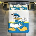 thumbnail image 5 of Cartoon Duck Duvet Cover Bedding Set Cartoon Print Soft Quilt Cover 3 Pieces, 1 Comforter Cover & 2 Pillowcases for Kids Teens Boys Girls Room Decor 86"x70", 5 of 8
