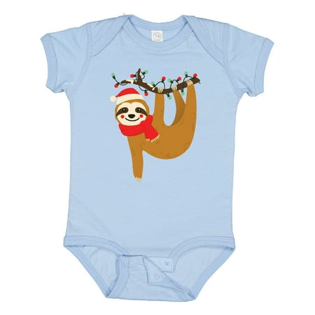 

Inktastic Christmas Sloth Gift Baby Boy or Baby Girl Bodysuit