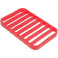 thumbnail image 3 of KAKOWELY Silicone Roasting Rack Kitchen Multipurpose Insulation Non-stick Roast Rack for Oven Pressure Cooker - 27x17.5x2.5cm (Red),10.63"X6.89"X0.98", 3 of 5