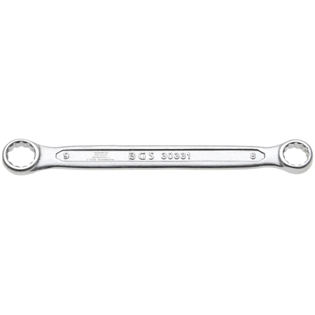 Llave Doble Estrella BGS 30331 Extra Plano 8 X 9 MM