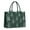 Dark Green Christmas, variant on Large Capacity Tote Bag,Dark Christmas Golden Reindeer Pattern Handbag Fashion Luxury Tote Bag,15.7"x13"x 5.1" Inches,Laptop Compatible