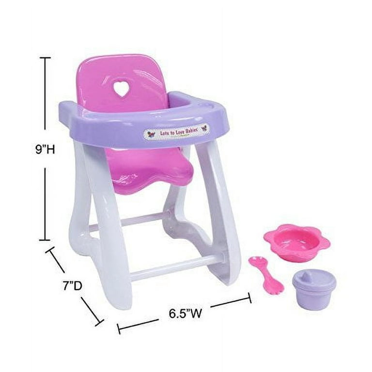 JC Toys For Keeps Playtime! Baby Doll High Chair and Play Accessories -  20241105
