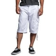 thumbnail image 1 of G-Style USA Men's Rip-stop Belted Cargo Shorts 9AP30 - Solid White - 40, 1 of 6