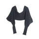 thumbnail image 4 of Jersey con flecos y mangas murciélago para mujer - Top con capa a rayas, talla única, poliéster y spandex, para primavera, otoño e invierno, 4 of 5