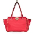 thumbnail image 1 of Pre-Owned Valentino Garavani Rock Studs Women's Leather Handbag,Shoulder Bag Pink, 1 of 20