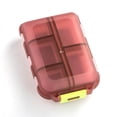 thumbnail image 3 of YAOMOBB Tablet Holder Transparent Storage Box with Snap on Lid Ten Grid Double Layers Multi compartment for Travel and Business Trip Tablet Organization, 3 of 7