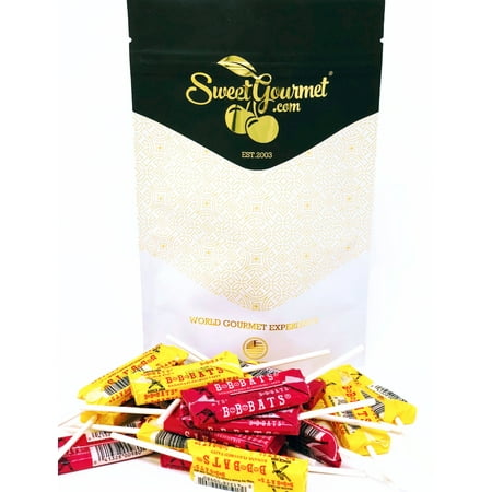 Bandana Pop - BB-Bats Original Taffy Chews, Strawberry Banana Flavor - Pops Suckers - Bulk Candy Bag 1 pound