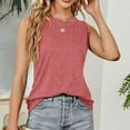 thumbnail image 6 of ibuvkizy Women's Round-Neck Solid Color Top, 6 of 7