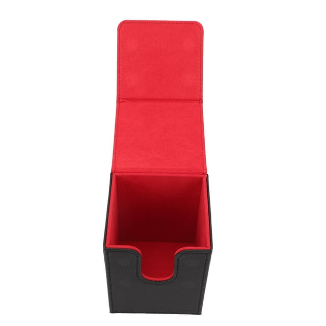 Boîte Porte-Cartes 100 avec Cuir PU, Anti-Rayures, Résistante à l'Usure, Fermeture, Convient au Rangement sur Table, Cadeau Idéal pour Collectionneurs