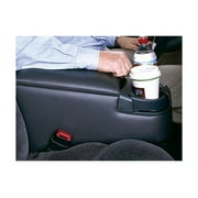 Rampage by RealTruck Deluxe Locking Center Console for Jeep CJ | Black Denim | 31515 | Compatible with 1976 - 1983 Jeep CJ5