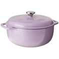 thumbnail image 1 of Dutch Oven Lodge, hierro fundido esmaltado, 6 cuartos de galón, color lila, 1 of 4