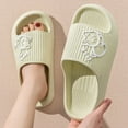 thumbnail image 3 of Zapatillas de baño con plataforma antideslizante para mujer, chanclas de dibujos animados de oso, sandalias de playa para interiores y exteriores, verano, 2023, 3 of 3