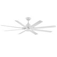 thumbnail image 5 of Mocha XL Indoor and Outdoor 8-Blade Smart Ceiling Fan 66in Matte White with Remote Control, 5 of 5