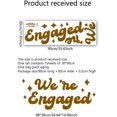 thumbnail image 2 of We are Engaged Sign Decal - He Asked She Said Yes Balloon Arch Decor Bride to Be Party Sign Backdrop Decoration Engagement Party Decorations (Engaged Decal), 2 of 7