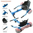 thumbnail image 2 of Hover Kart Go Kart Adjustable Seat Attachment for 6.5" Hover-Board Buggy - Blue, 2 of 7