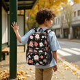 thumbnail image 6 of Pioneer Flower Floral Print Pattern 17" School Backpacks for Teens,Waterproof Oxford Fabric,S-Shape Padded Straps for School,Travel,Hiking,Camping, 6 of 6