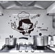 thumbnail image 5 of Pegatinas de pared para cocina con dibujos animados, decoración de cocina, restaurante, arte mural, calcomanías para decoración del hogar, papel tapiz, 5 of 5