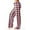 01# Pink, variant on HKYNLAG Women's Pants Buffalo Plaid Pajama Pants Christmas PJ Pants Lounge Sleepwear Wide Leg Pajama Bottoms Dark Gray 2XL