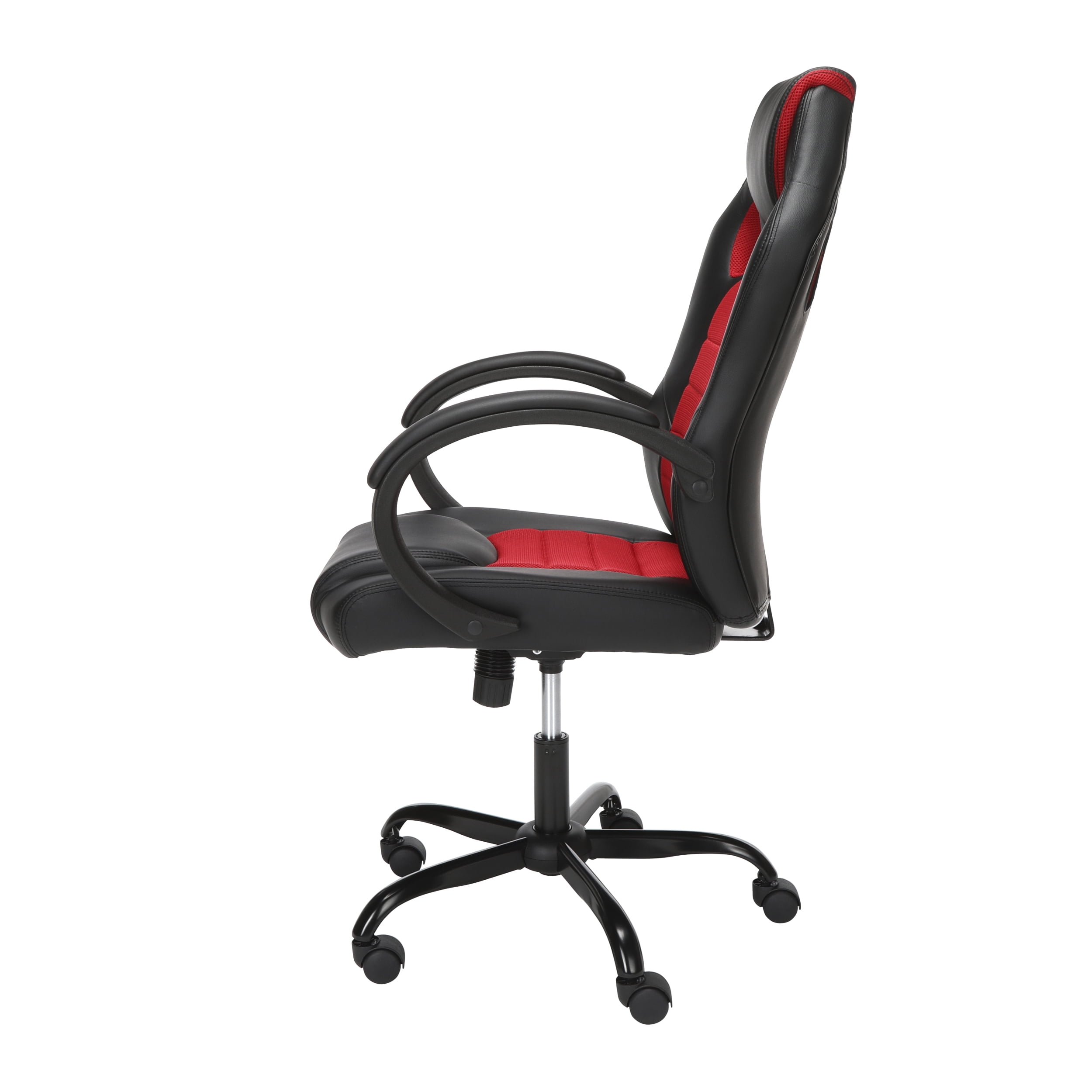 OFM Essentials Collection High-Back Gaming Chair, Padded Loop Arms, in Red (ESS-3083HB-RED)