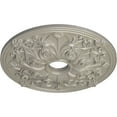 thumbnail image 3 of Ekena Millwork 23 5/8"OD x 3 7/8"ID x 2 1/8"P Jamie Ceiling Medallion (Fits Canopies up to 3 7/8"), Hand-Painted Pearl White, 3 of 6