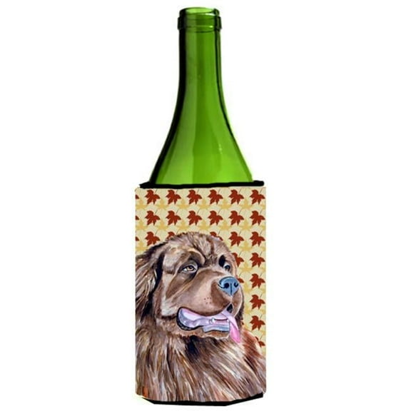 Newfoundland Fall Leaves Portrait Wine Bottle Hugger