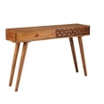 thumbnail image 2 of Miekor Furniture Natural Brown 2-drawer Console Table B5A7704, 2 of 6