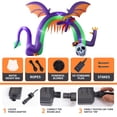 thumbnail image 2 of CycloneSound [4-11FT] Halloween Inflatable Archway Animated with Bright LED Lights, Blow-Up Yard Decorations Weather-Resistant Fabric, Halloween Inflatable Blow Up Lawn Outdoor Decoration, 2 of 4