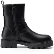 HARVEST LAND Women Chelsea Boots Fashion Low Heel Buckle Ankle Boots for Female Fall Winter