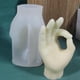 thumbnail image 3 of Escultura de molde de estatua de estatua de mano 3D, velas de arcilla, jabón, moldes de fundición de resina para techo, manualidades DIY, decoración a 125x80x64mm Baoblaze Moldes para hacer velas, 3 of 8