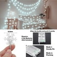 thumbnail image 5 of Christmas Lights Snowflake String Lights Battery Operated Colorful Fairy Light for Bedroom Party Home Xmas Decor Christmas Tree Decorations,10FT 20LED, 5 of 6