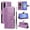 Purple, variant on Dteck Wallet Case for Samsung Galaxy A26 5G, Shockproof PU Leather Flip Cover with Card Holder Magnetic Clasp Kickstand and Lanyard TPU Inner Shell, Red