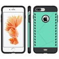 thumbnail image 2 of Nakedcellphone Case for iPhone 8 Plus / iPhone 7 Plus, Tough Rugged Anti-Shock Cover - Matte Teal Mint, 2 of 8