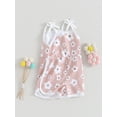 thumbnail image 2 of Toddler Baby Girl Summer Outfit Floral Romper Tie-Up Strap Halter Jumpsuit Infant Summer Sling One Piece Bodysuit, 2 of 7