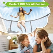 GVDV Outdoor Trampoline, 12' Backyard Recreational Trampoline with Enclosure for Kids & Adults