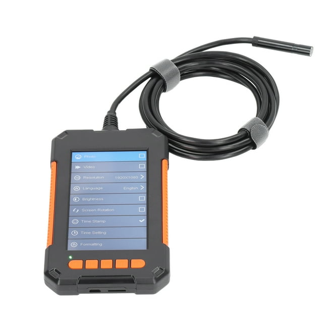 Endoscope Industriel Caméra d'Inspection Endoscope Industriel 1080P Borescope Numérique Caméra d'Inspection des Égouts Écran IPS 4.3 Po Objectif 8mm, Caméra