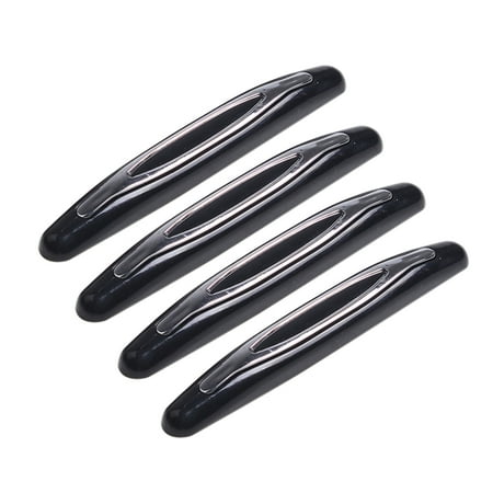 Bumper Trim Molding - Auto Car Door Guard Edge Corner Bumper 4Pcs/Set Buffer Trim Molding Protection Strip Scratch Protector Cars Door Crash Bar Black