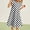 C-White322, variant on JIAYUE Child Girls Spring Dresses Polka Dots Short Sleeve Drop Shoulder Crew Neck Popover Mid Length Home For Teens Seasonal Holiday Festival Dress