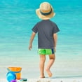 thumbnail image 4 of FORMRS Boys Rash Guard Short Sleeves Swim Shirt Quick Dry UPF 50+ Sun Protection, Sizes 3-12T, Dark Sharks, 4 of 6