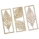 thumbnail image 3 of 3 esculturas de madera para pared, decoración de hojas decorativas, adorno de arte de pared moderno y ligero para sala de estar, baño y oficina., 3 of 9