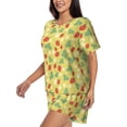 thumbnail image 2 of Xecao Floral Strawberr print Swimsuit for women, Summer-ready, sporty style.Quick-dry fabric. Many sizes & colors., 2 of 9