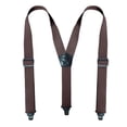 thumbnail image 2 of SGFCWSX Men Y-Type Adjustable Suspenders, Strong Clips Elastic Straps 3.8cm Width Formal Coffee, 2 of 3