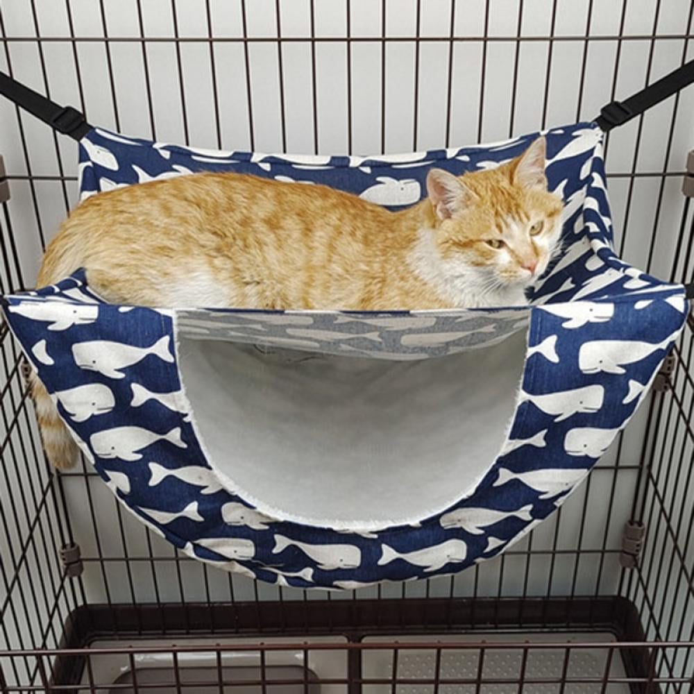 Warm Cat Hammock Fur Bed Hanging Cat Cage Ferret Rest House Soft Pets Supplies 