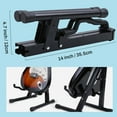 thumbnail image 4 of Behome Foldable Guitar Stand, Portable and Adjustable A-Frame Bass Guitar Display Stand, with Non-slip Rubber And Foam Arm, Suitable for Electric & Acoustic Guitars, Bass & Banjo, Black, 4 of 8