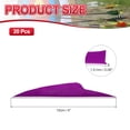 thumbnail image 2 of Uxcell Arrow Vanes, Turkey Feather Fletching Shield Cut Archery Fletch Right Wing Purple-Red, 2 of 5